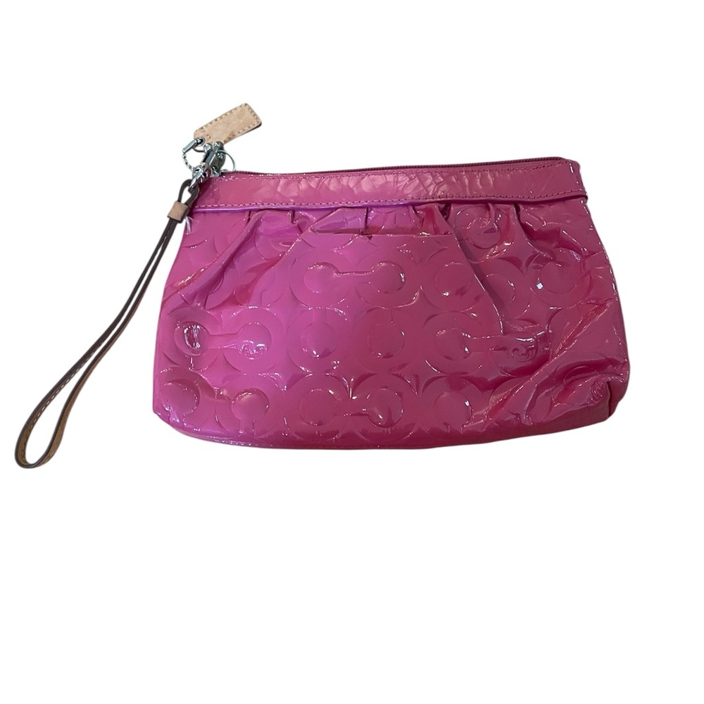 Coach Pink Wristlet Clutch